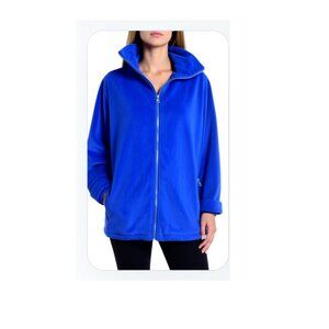 Calvin Klein Performance Fleece  Full Zip Jacket Purple 1X